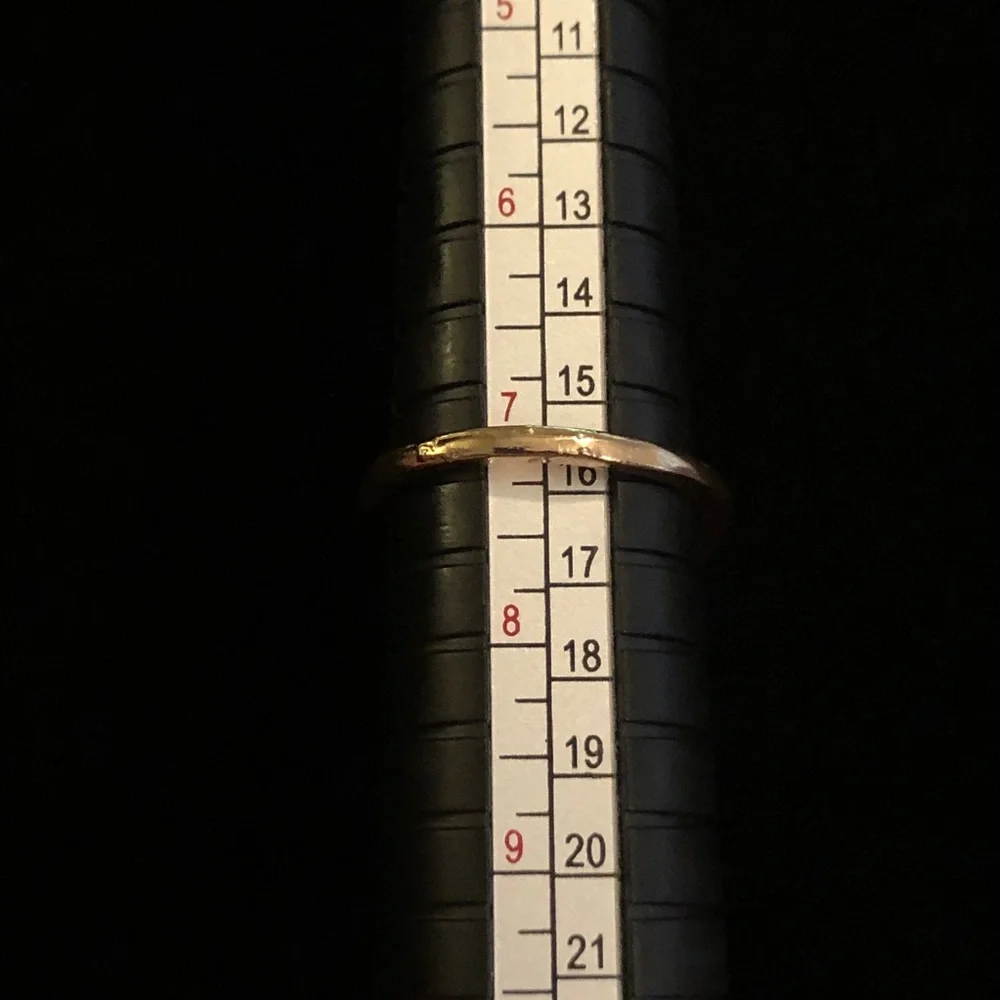 Gold Tone Green and White Faux Gemstone Ring